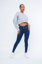 Load image into Gallery viewer, Women's Washed Blue Sculpting Skinny Jean
