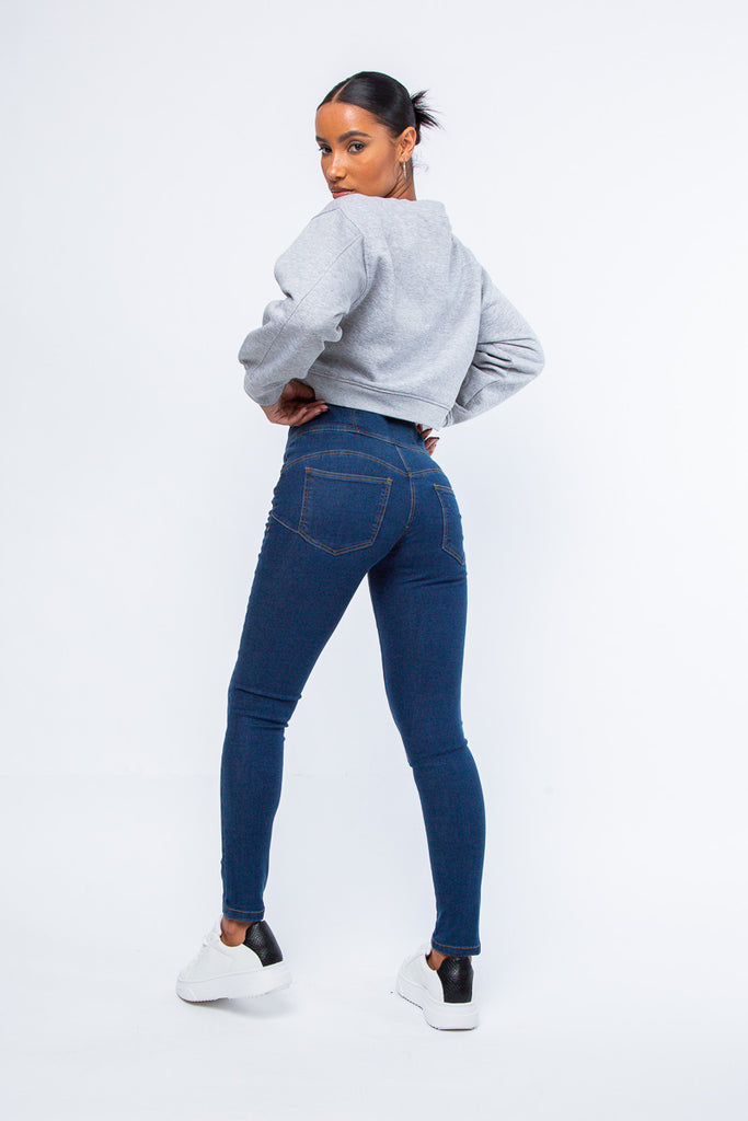 Women's Washed Blue Sculpting Skinny Jean