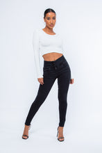 Load image into Gallery viewer, Women's Washed Black High Sculpting Skinny Jean