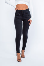 Load image into Gallery viewer, Women's Washed Black High Sculpting Skinny Jean