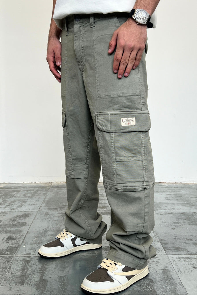 CANVAS WASHED KHAKI CARGO