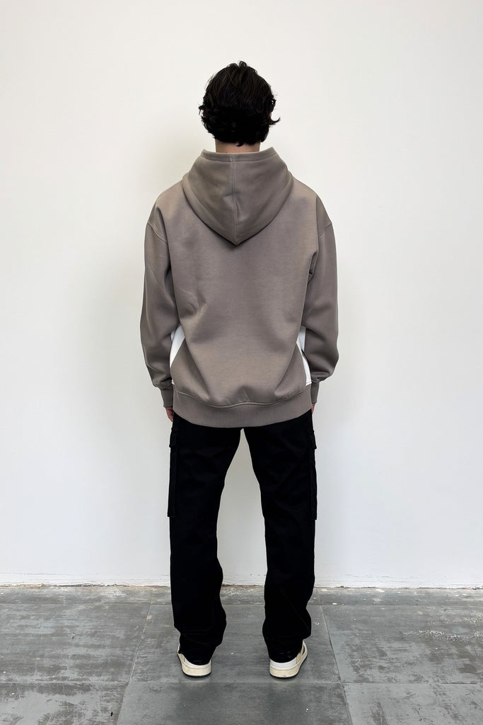 Men's Khaki Retro Bubble Hoodie