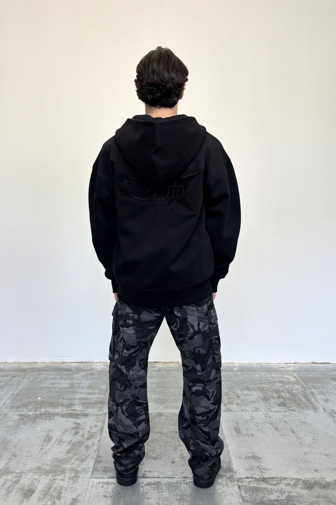 Men's Black Millennium Zip Hoodie