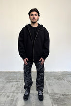 Load image into Gallery viewer, Men's Black Millennium Zip Hoodie
