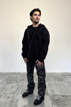 Load image into Gallery viewer, Men's Black Millennium Zip Hoodie
