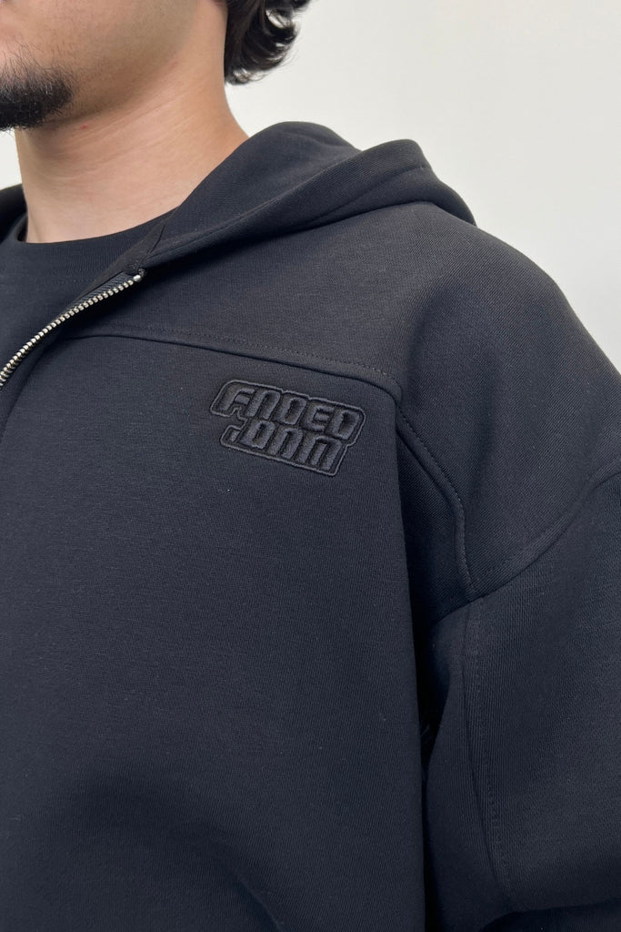 Men's Black Millennium Zip Hoodie