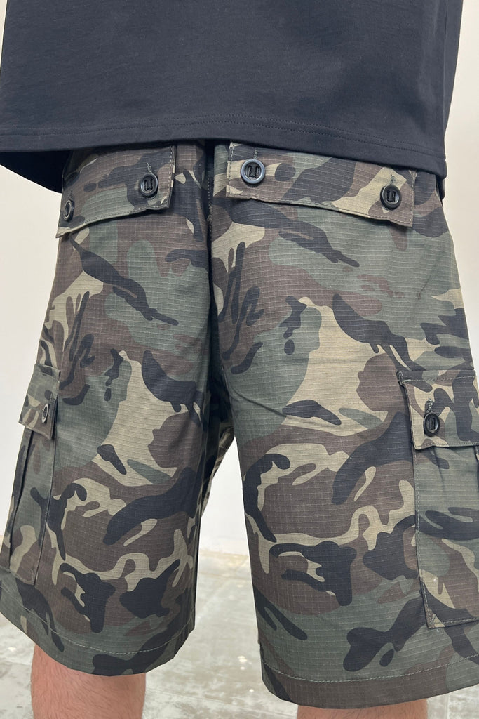 Men's Ripstop Camo Cargo Shorts