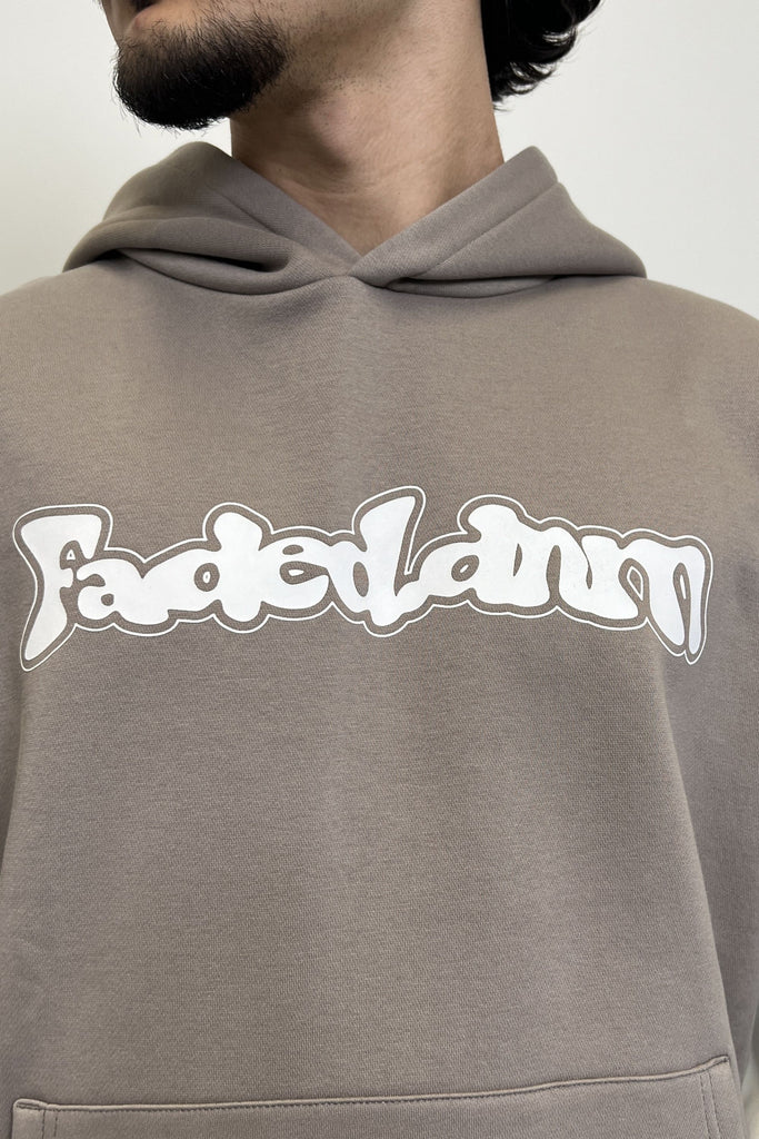 Men's Khaki Retro Bubble Hoodie