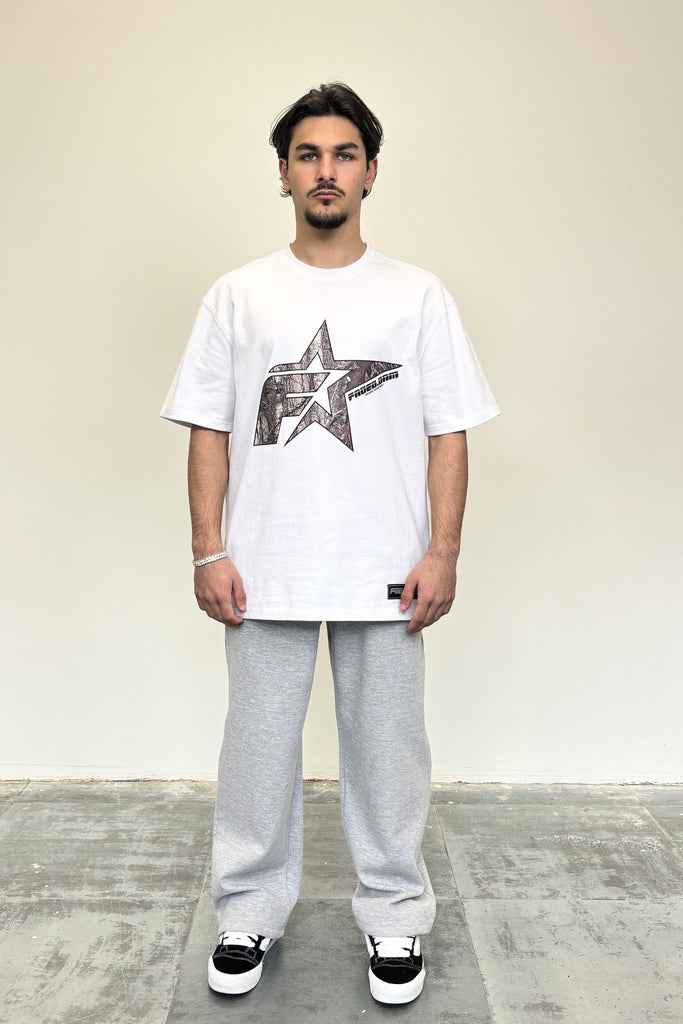 Men's Woodland Star White Graphic T-Shirt