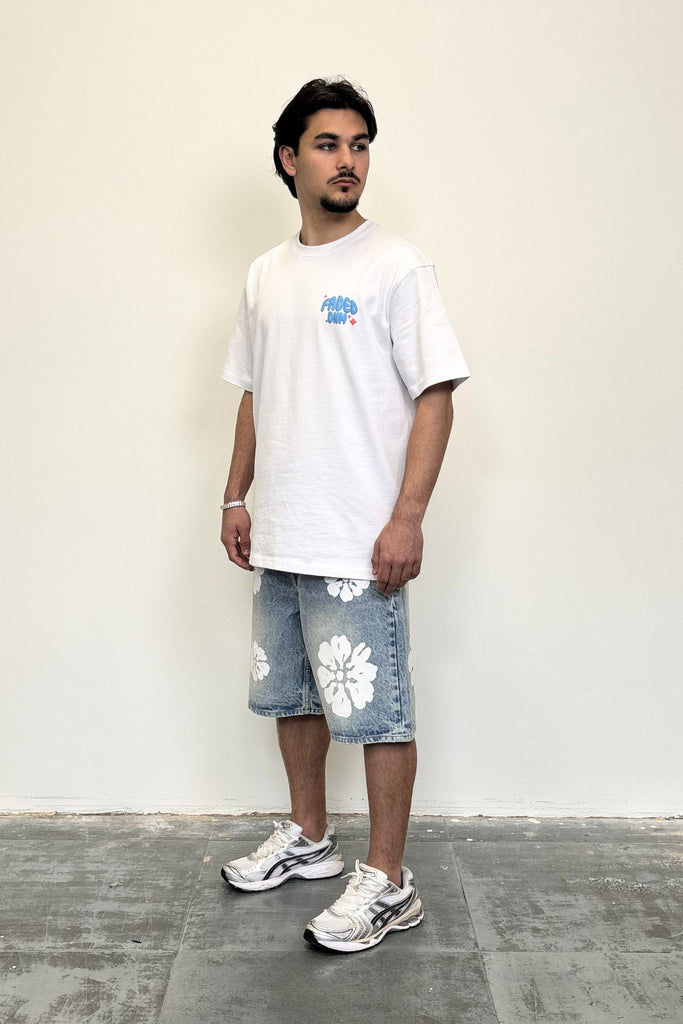 Men's Sushi White Graphic T-Shirt