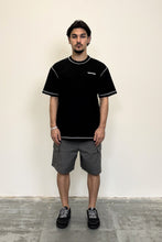Load image into Gallery viewer, Men's Contrast Cross Black Graphic T-Shirt
