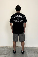 Load image into Gallery viewer, Men's Contrast Cross Black Graphic T-Shirt
