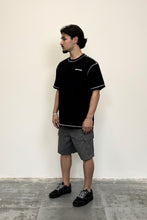 Load image into Gallery viewer, Men's Contrast Cross Black Graphic T-Shirt
