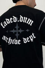 Load image into Gallery viewer, Men's Contrast Cross Black Graphic T-Shirt
