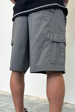 Load image into Gallery viewer, RIPSTOP DARK GREY CARGO SHORT
