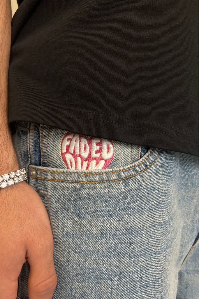 Men's Raw Bone Blue Denim Jorts