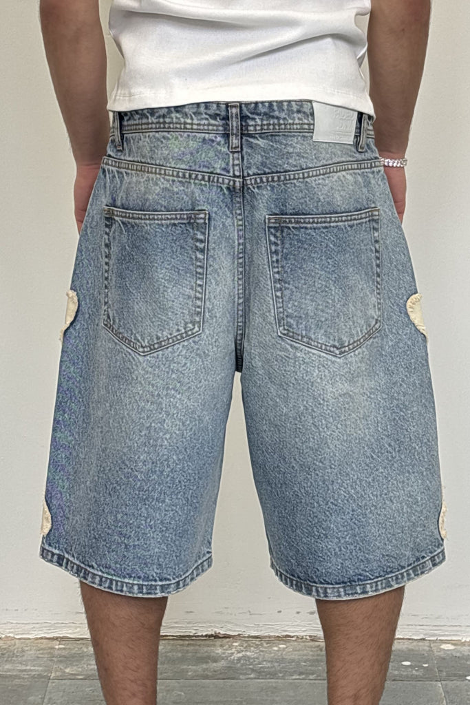 Men's Raw Bone Blue Denim Jorts