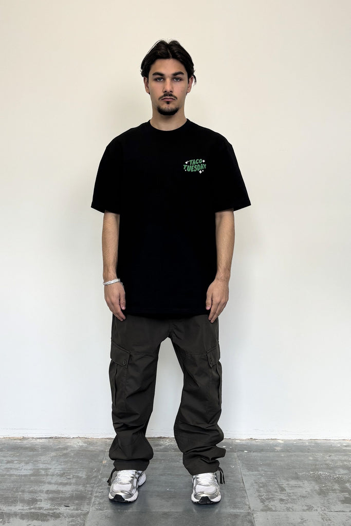 Men's Taco Black Graphic T-Shirt