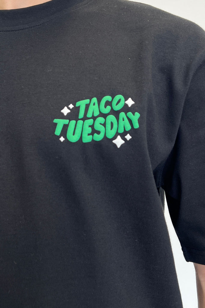 Men's Taco Black Graphic T-Shirt