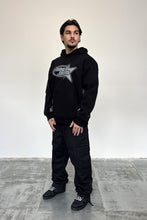 Load image into Gallery viewer, Men's Black Retro Star Hoodie
