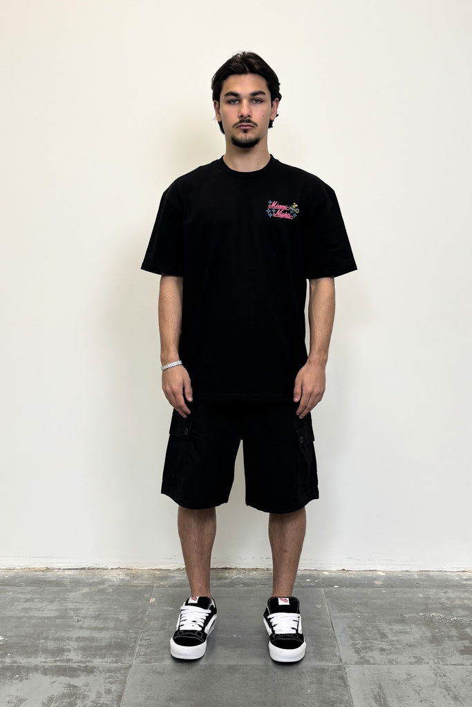 Men's Ripstop Black Cargo Shorts