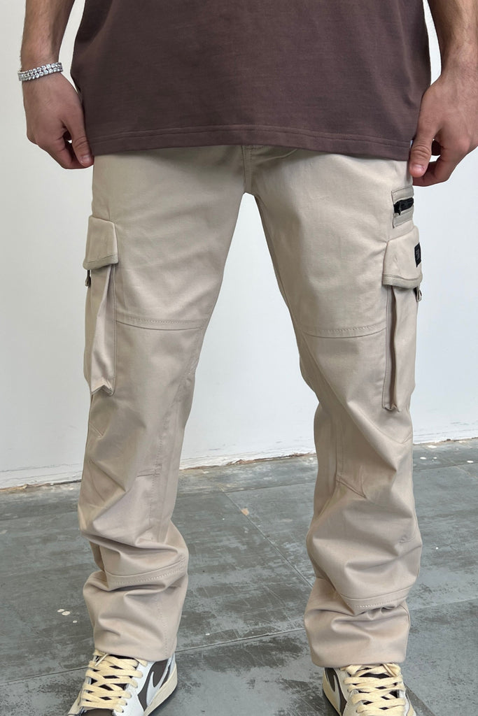 Men's Washed Sand Cargo Pants