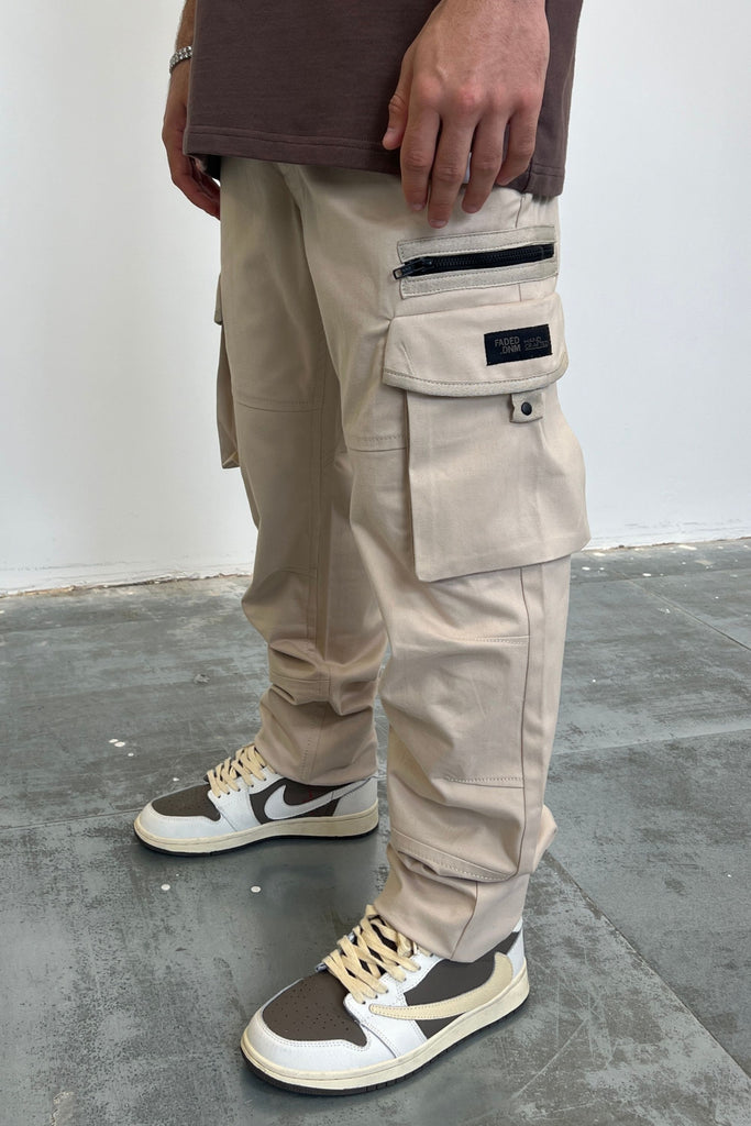 Men's Washed Sand Cargo Pants