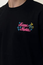 Load image into Gallery viewer, Men's Miami Nights Black Graphic T-Shirt
