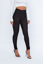 Load image into Gallery viewer, Women&#39;s Black High Waisted Skinny Jean
