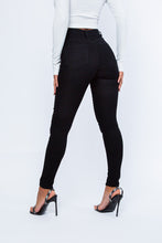 Load image into Gallery viewer, Women&#39;s Black High Waisted Skinny Jean
